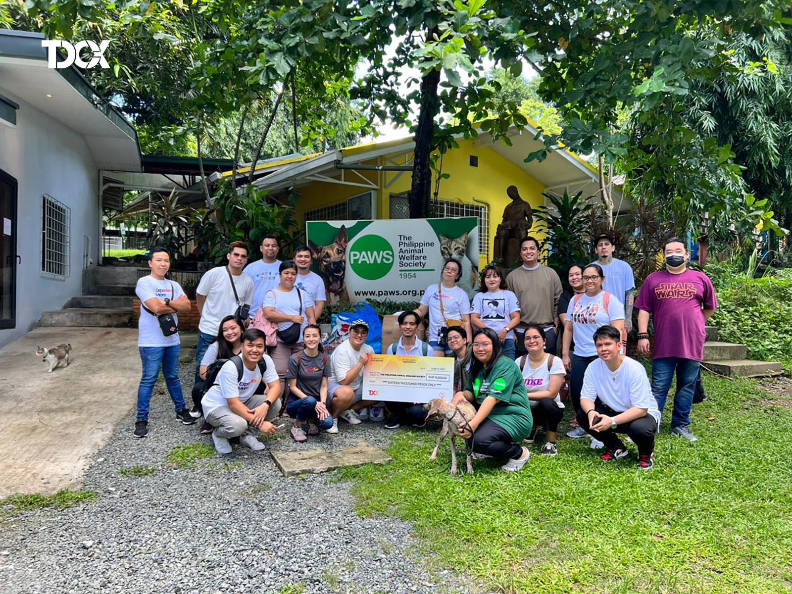 Philippines — TDHeroes from the Compliance Department donated cash, food, vitamins, and other animal essentials to the Philippine Animal Welfare Society (PAWS). 