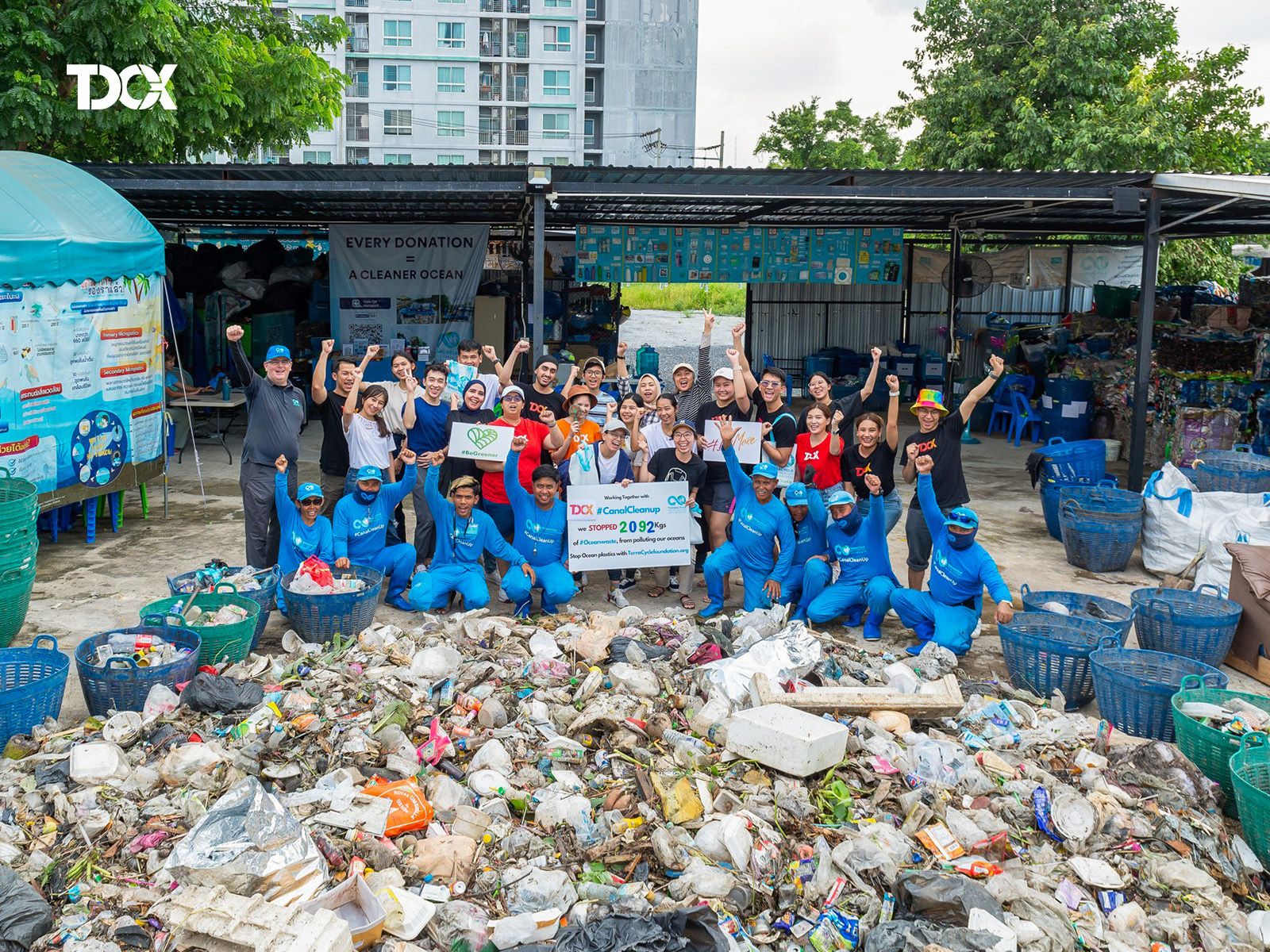 Thailand — Our team in Thailand successfully conducted a canal clean-up drive and gathered 2092 kilograms of trash with the help of TerraCycle Global Foundation.